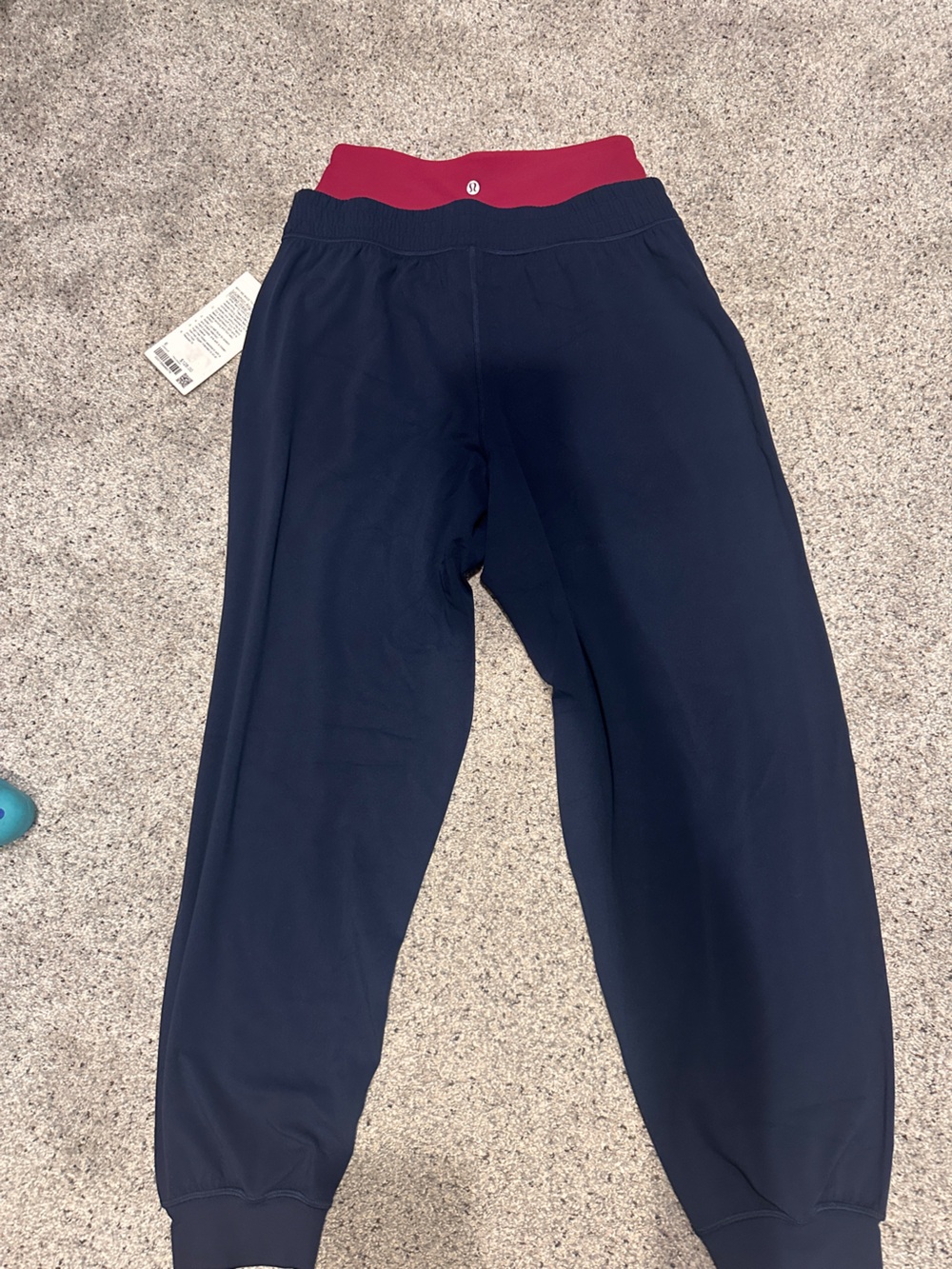 NWT Lululemon Align Ribbed-Waist Jogger True Navy/ Raspberry Rave Size 6 - Picture 5 of 10